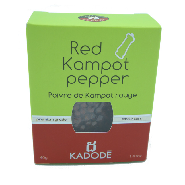Poivre rouge en grains de Kampot - 40 g - Boutique Ferme Brès